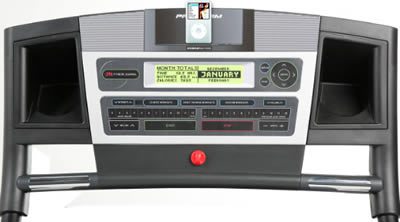proform 7.5 distance trainer treadmill console
